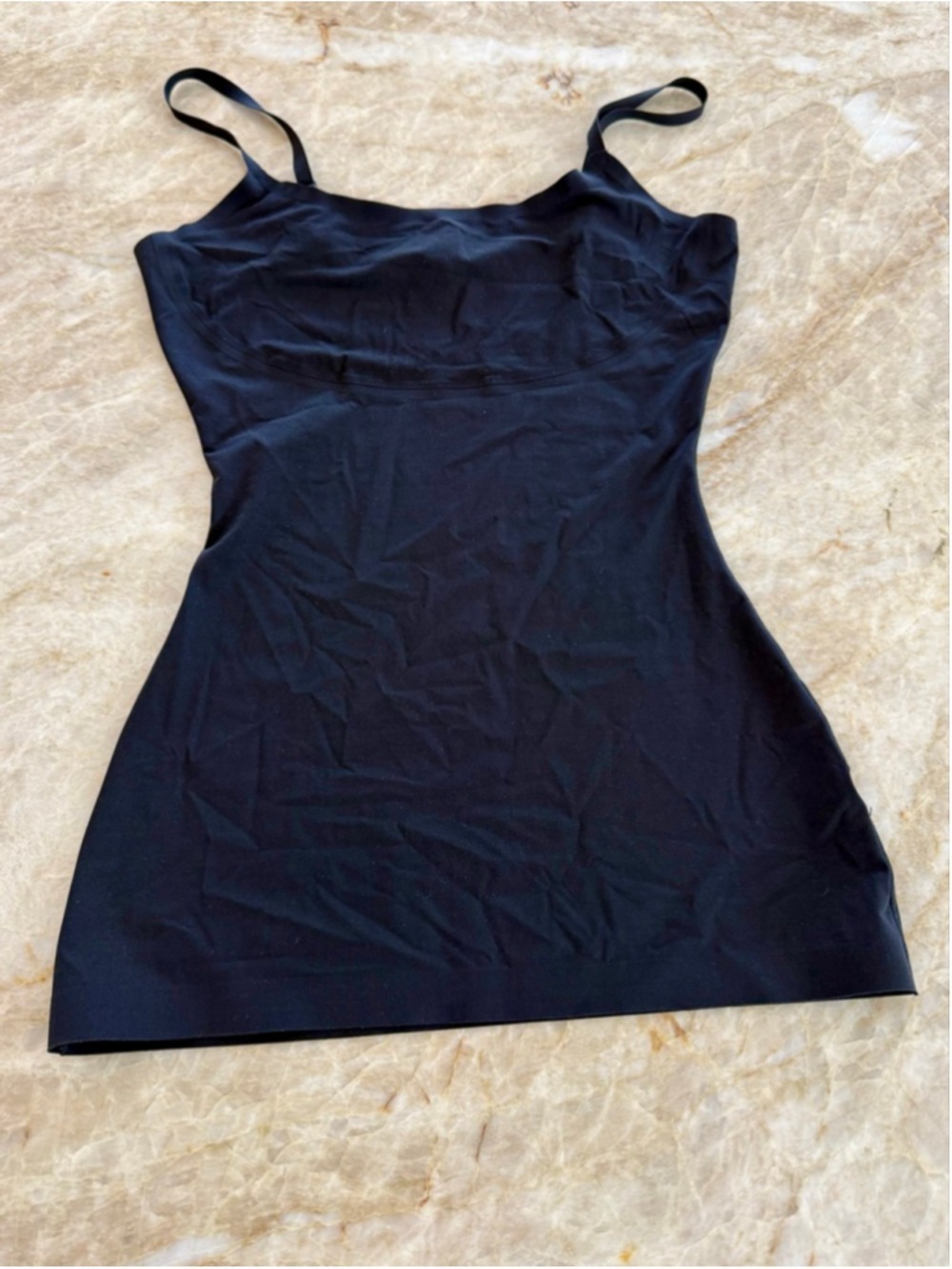 SPANX Black Shapewear Slip S, adjustable straps, extra stretch and support